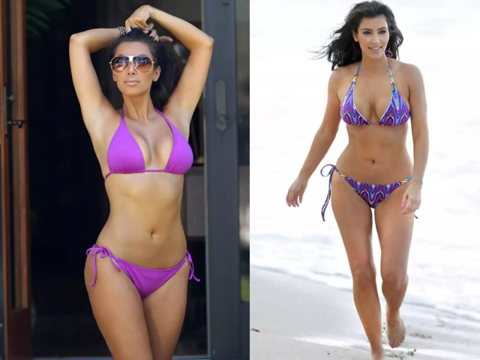 Kim Kardashian no pierde oportunidad de presumir sus curvas a donde quiera que va.