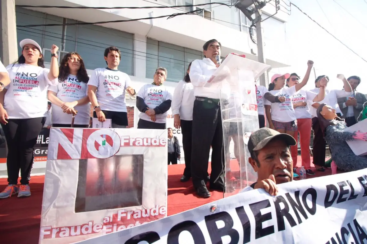 Protesta en Puebla