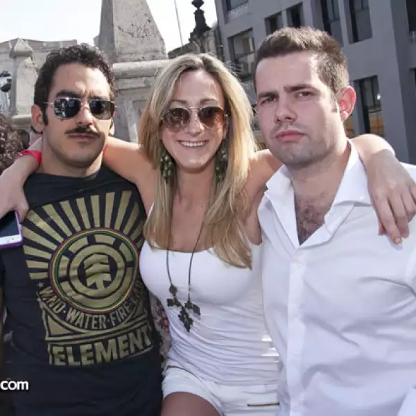 Pablo García, Fabiola Arras y Rubén Hernández