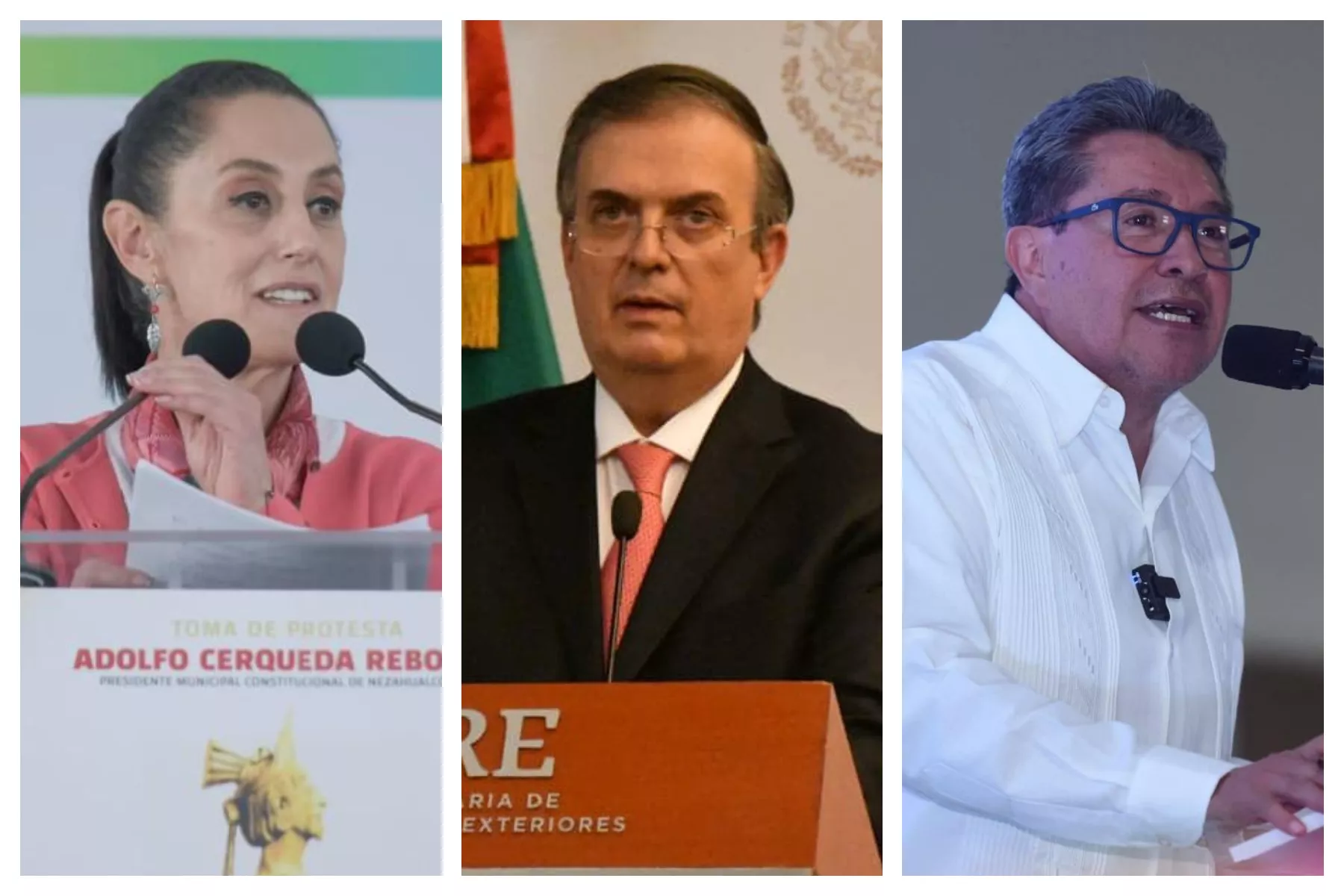 Sheinbaum, Ebrard, Monreal