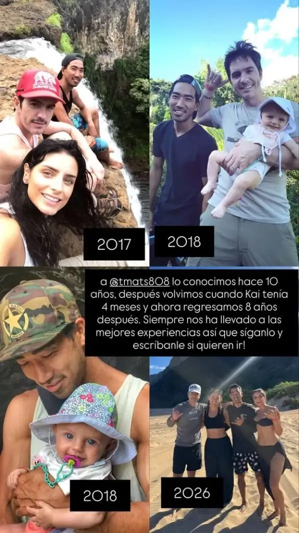 Aislinn Derbez y Mauricio Ochmann regresan a Hawaí.