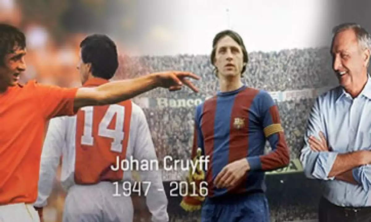 El exentrenador fue el arquitecto del 'dream team', y el primero que ganó la Copa de Europa en 1992. (Foto: tomada de twitter.com/JohanCruyff )