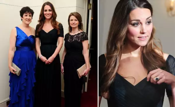 La primera vez que Kate usó el vestido de su diseñadora predilecta fue en octubre del año pasado, en aquella ocasión sólo presumió su famoso anillo de compromiso y una pulsera de diamantes como accesorio.