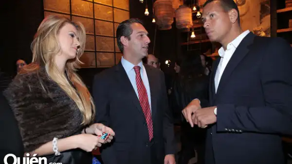 María Elena Torruco,Carlos Slim Domit y Alex Rodríguez