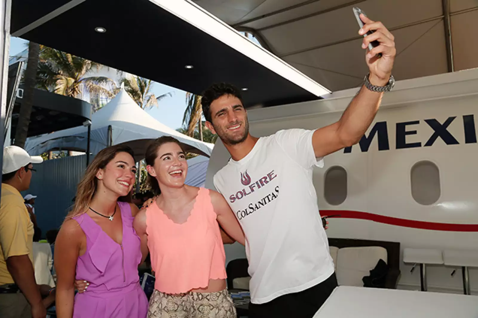 Odra Pérez, Regina Lanz y Robert Farah