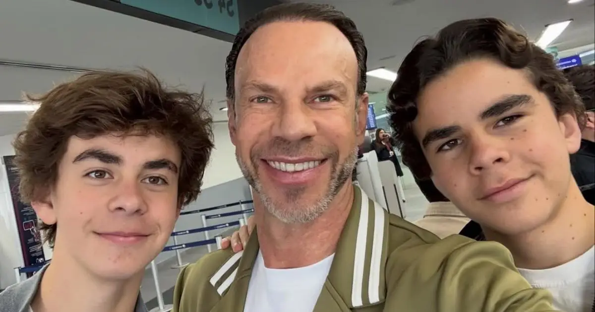 Zague con sus hijos