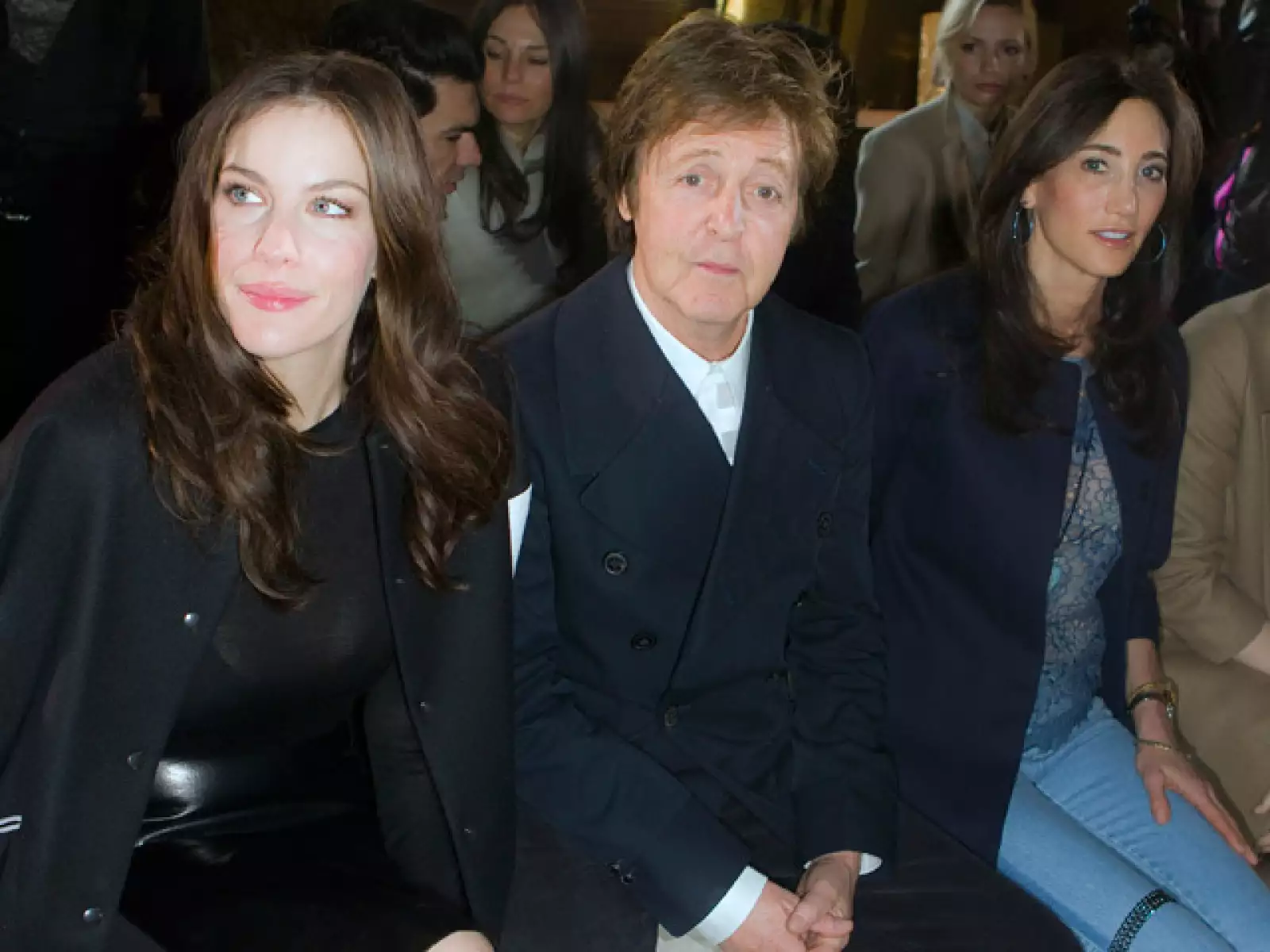 Aquí la actriz Liv Tyler, el ex Vétale Paul McCartney y Nancy Shevell.