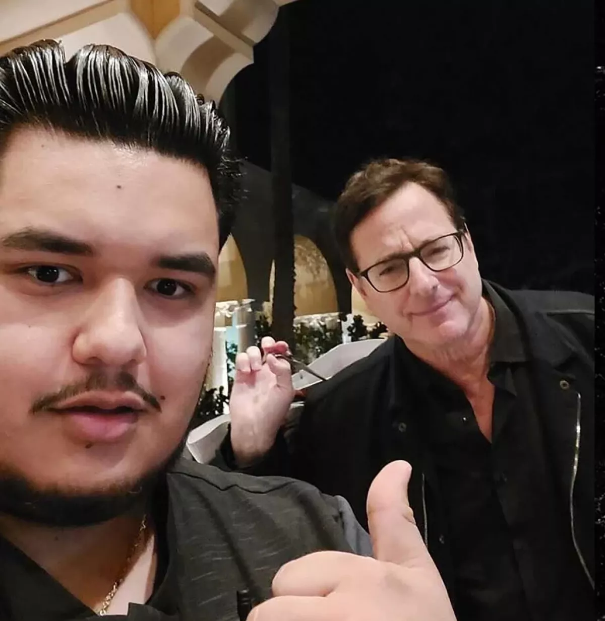 Orlando Núñez y Bob Saget