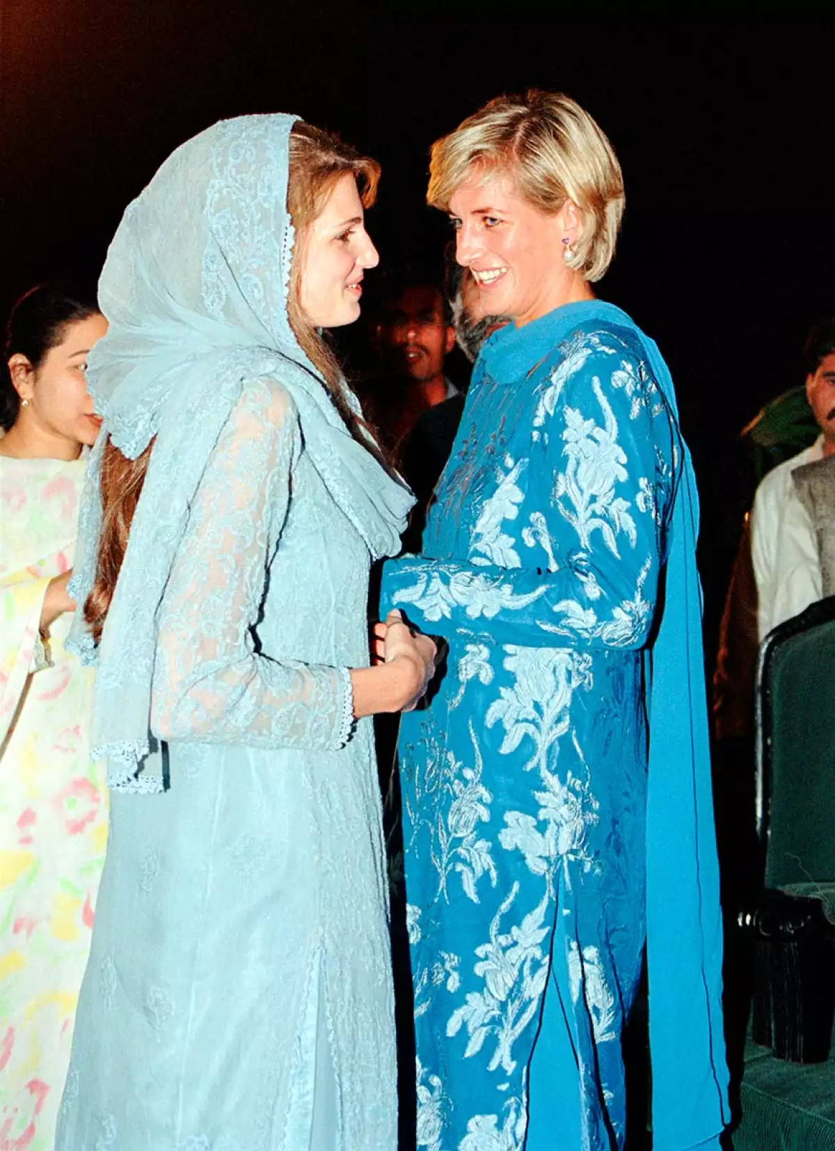 Jemima Goldsmith (antes Kahn) y la princesa Diana