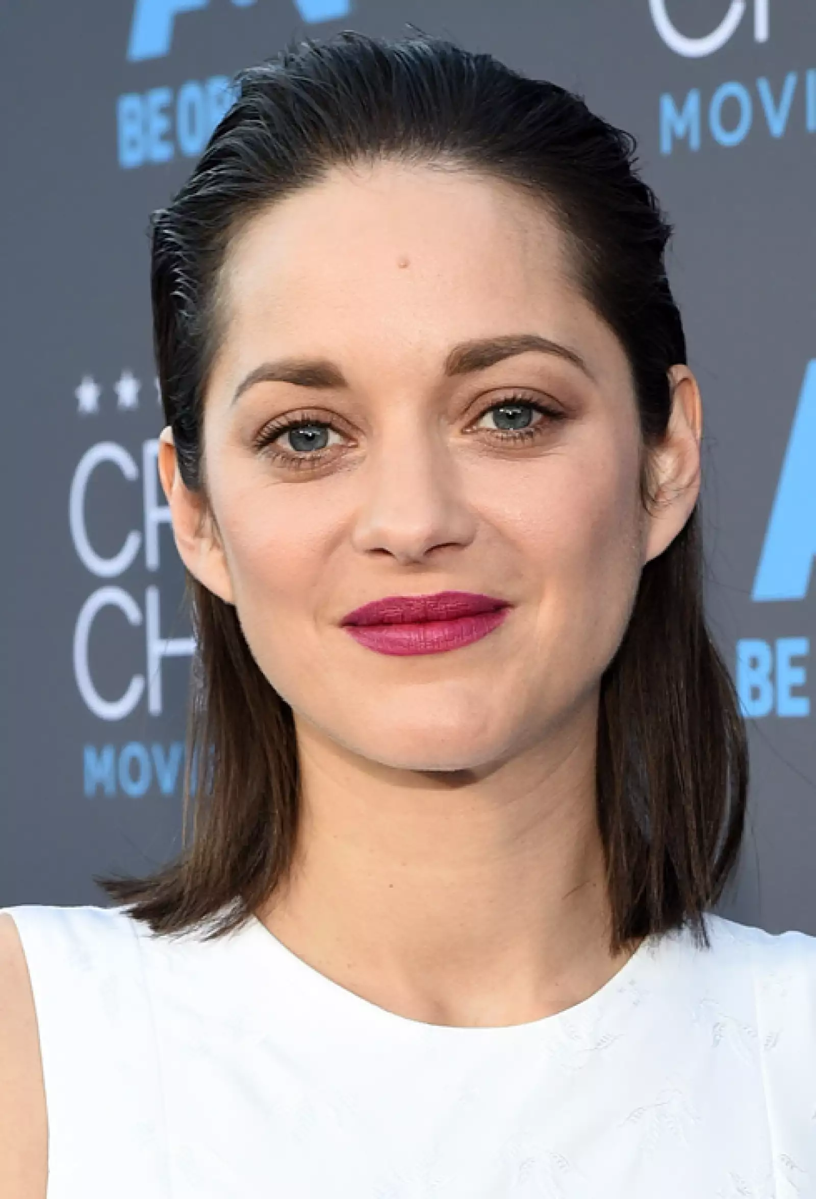 Para resaltar los labios, Marion Cotillard usa un rosa más opaco pero brillante y la cara natural.