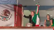 Manuel Velasco y Anahí en el Grito de Independencia en 2015