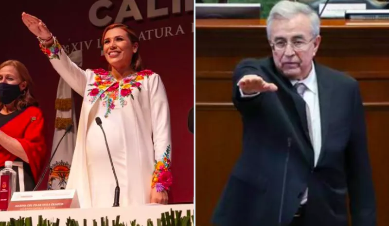 Tomas de protesta de Marina del Pilar y Rubén Rocha