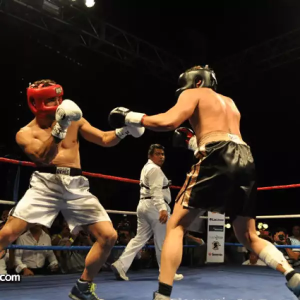 Pelea de box entre Gabriel Soto vs Marcus Ornellas y Miguel Torruco vs Antonio de la Vega