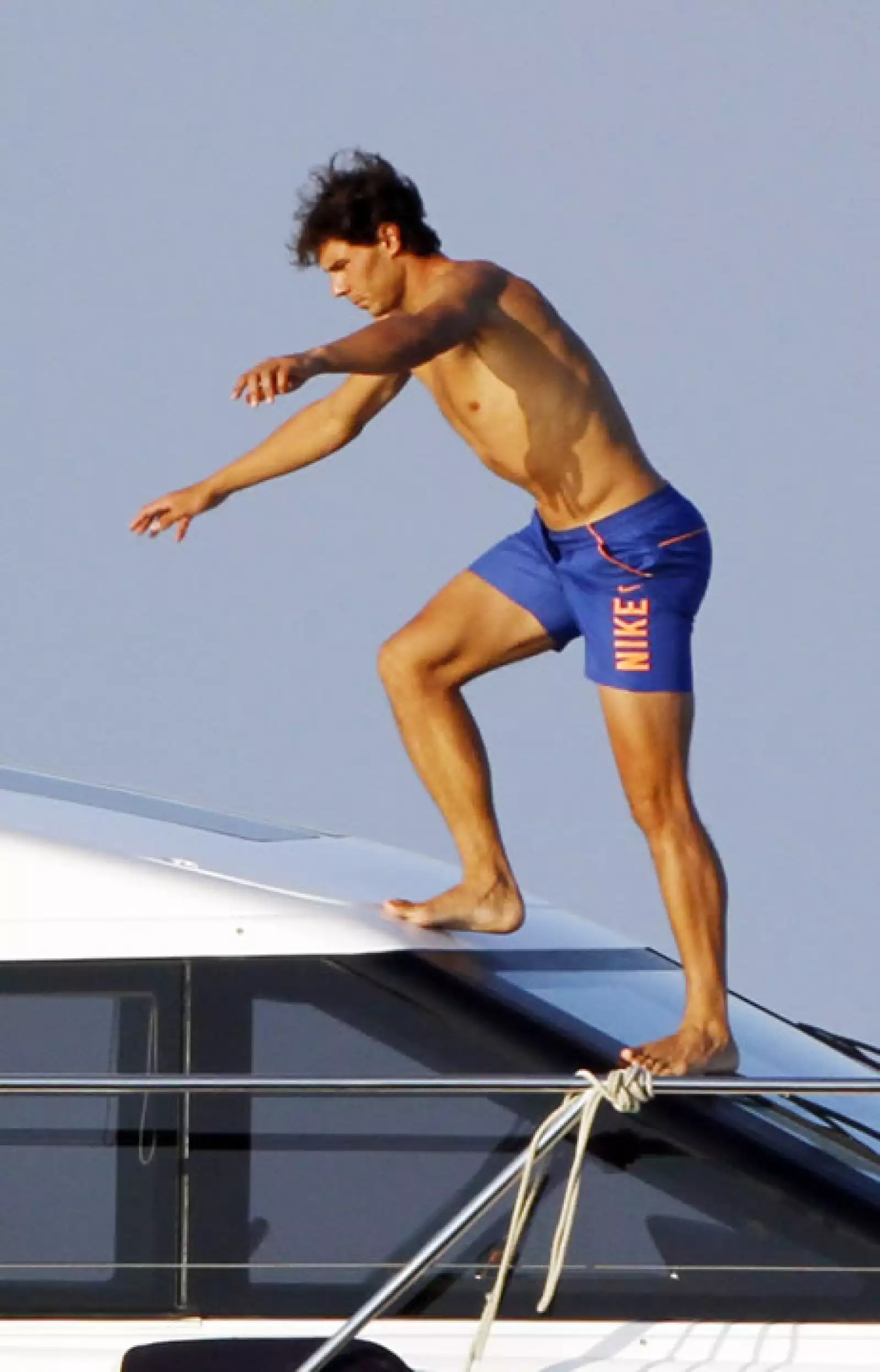 Rafa disfrutando del verano en Mallorca.