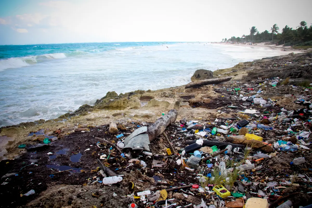 Basura en Poca Pali, Tulum, Quintana Roo