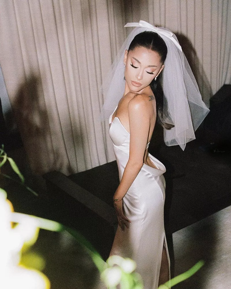arianan grande vestido novia