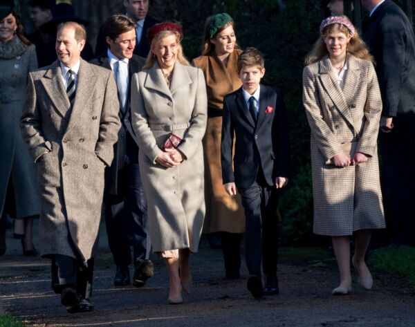 The Royal Family Attend Church On Christmas Day