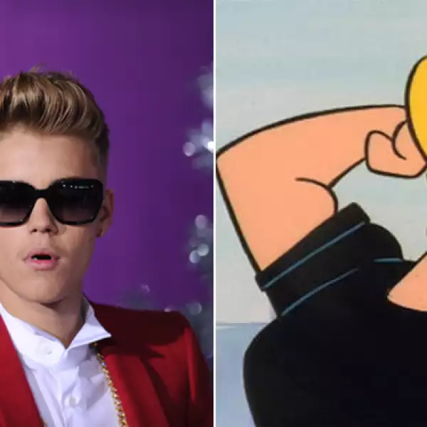 Desde que Justin cambió de peinado y se puso a hacer ejercicio, cada día se parece más a Johnny Bravo.