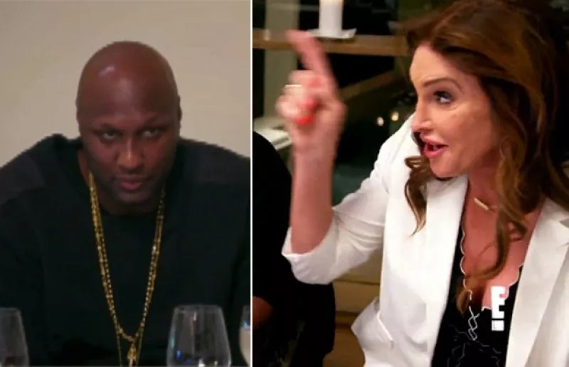 El ex de Khloé Kardashian se muestra nervioso al ver a su ex suegro después de su transición, por primera vez en persona.