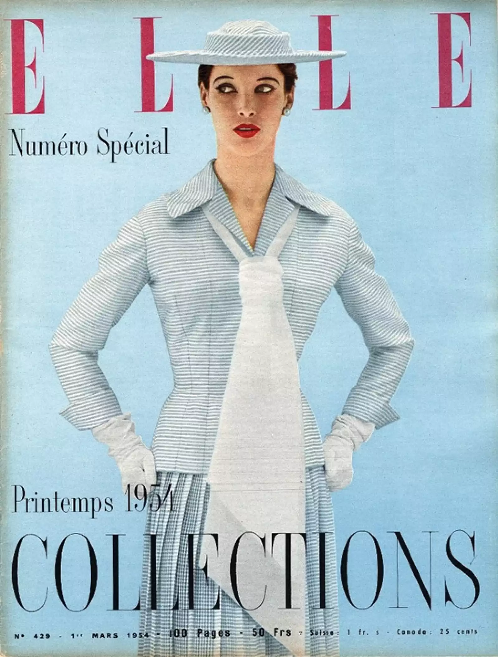 ELLE, marzo 1954, edición francesa.