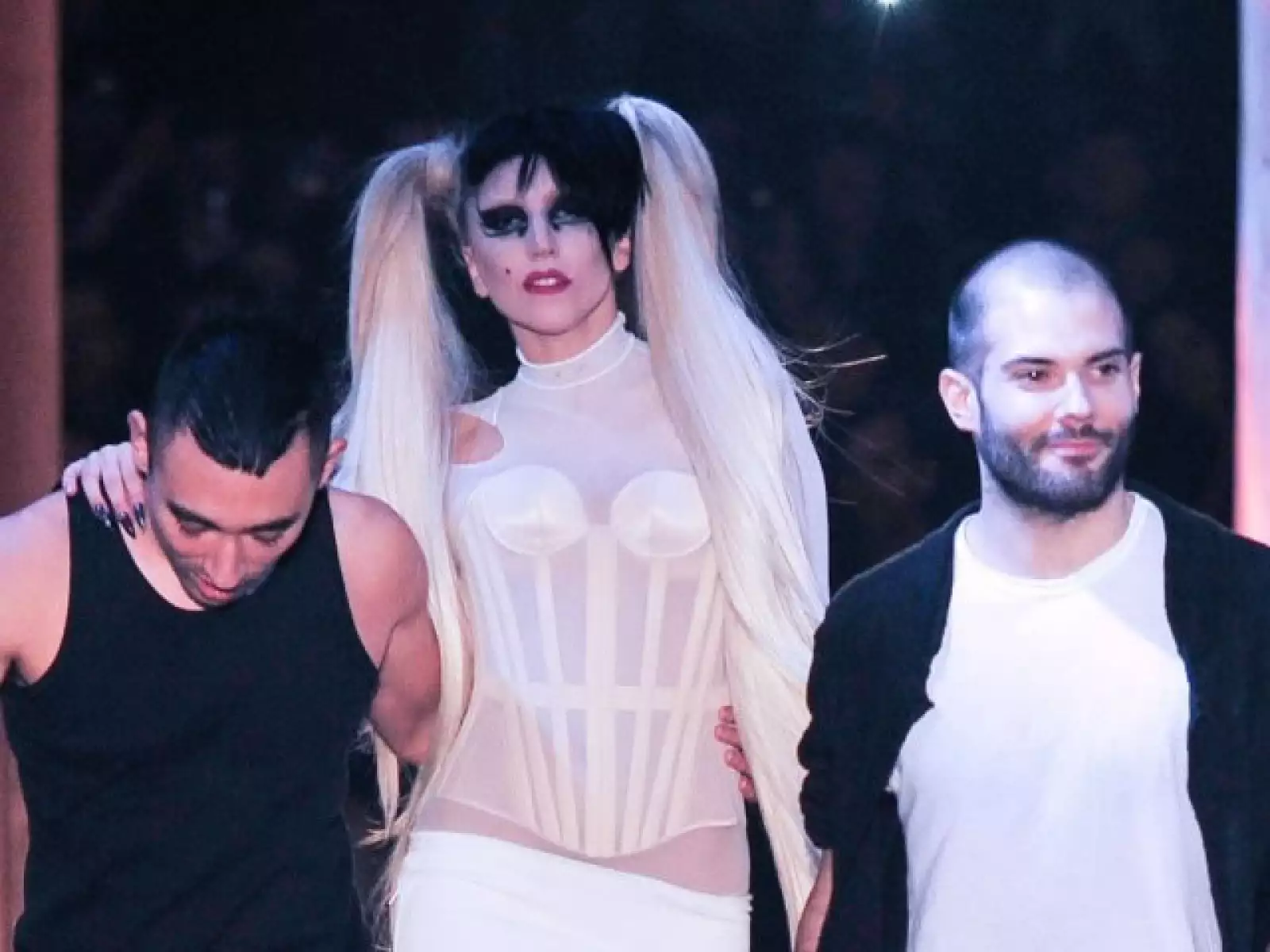 Lady Gaga en el desfile de Thierry Mugler.