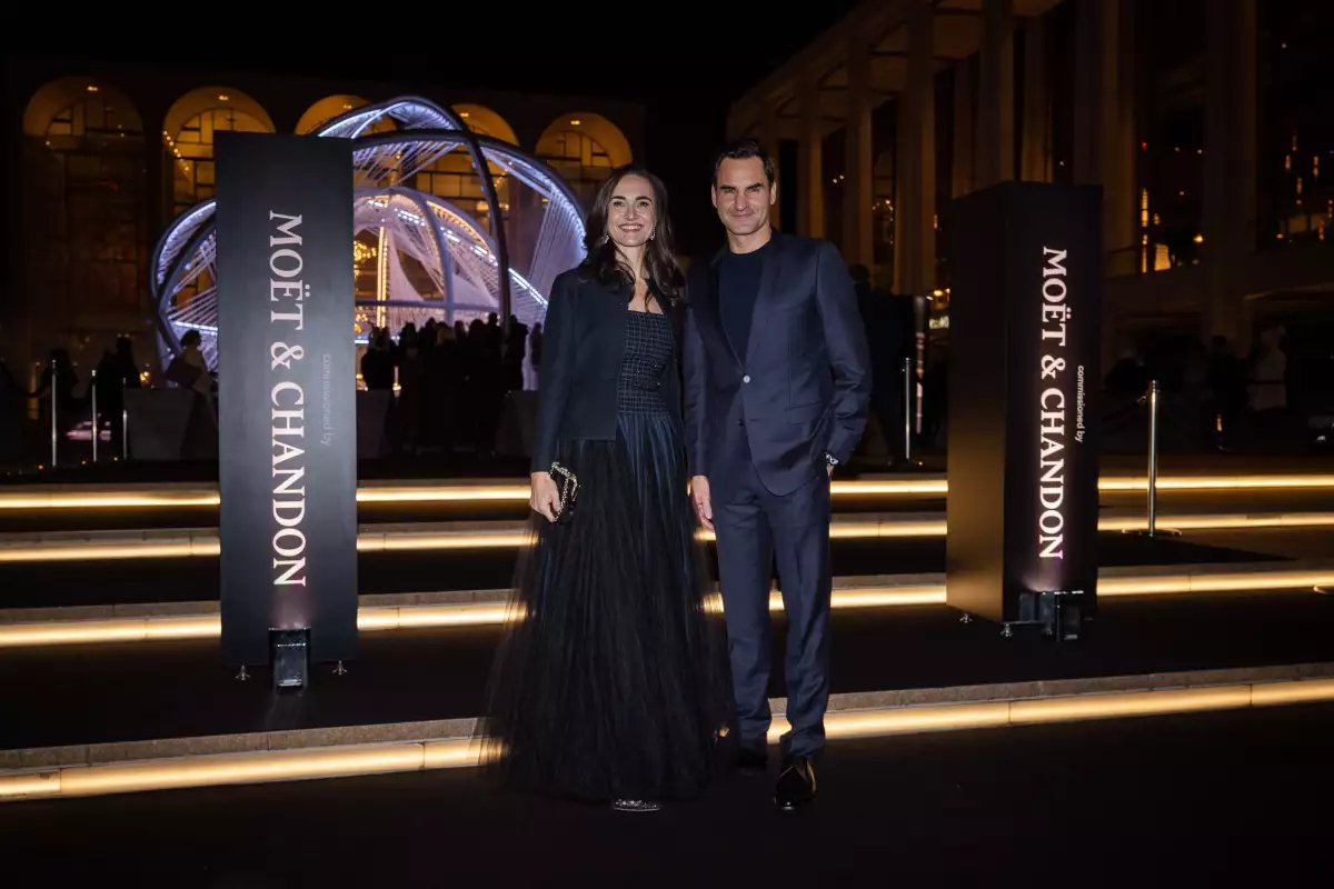 Berta de Pablos y Roger Federer
