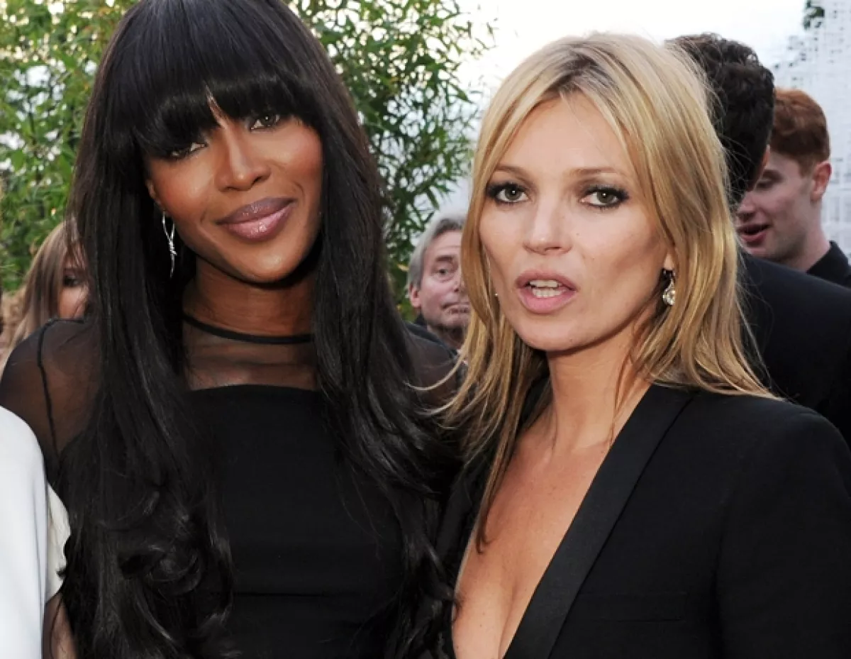 Naomi Campbell y Kate Moss en Londres este 2013.