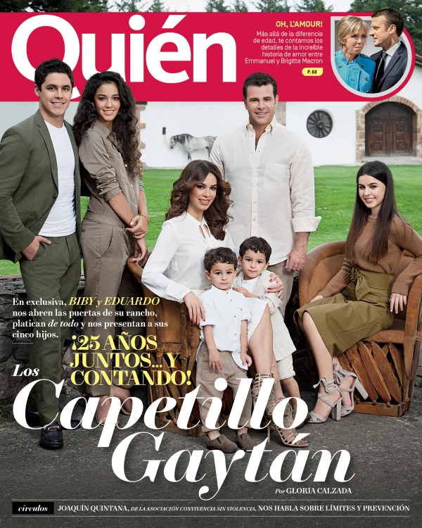 Portada Quién Eduardo Capetillo y Biby Gaytán