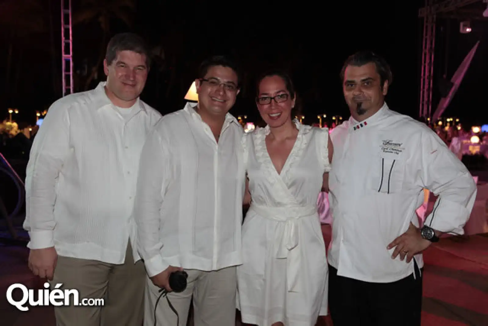 Thomas Becker, Rafael Torres, Brenda Gómez y Cyril Cheminot