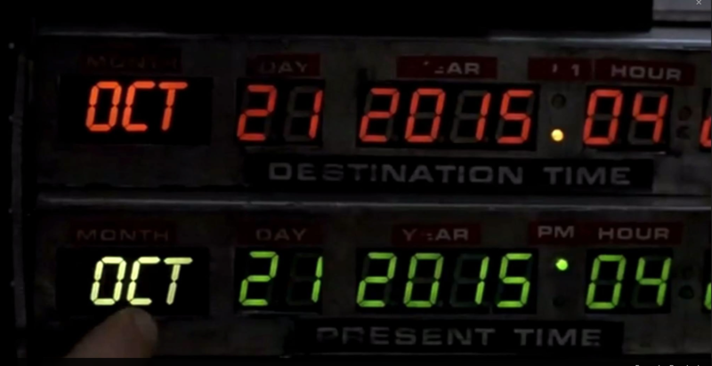 Back to the Future fue filmada en 1985.
