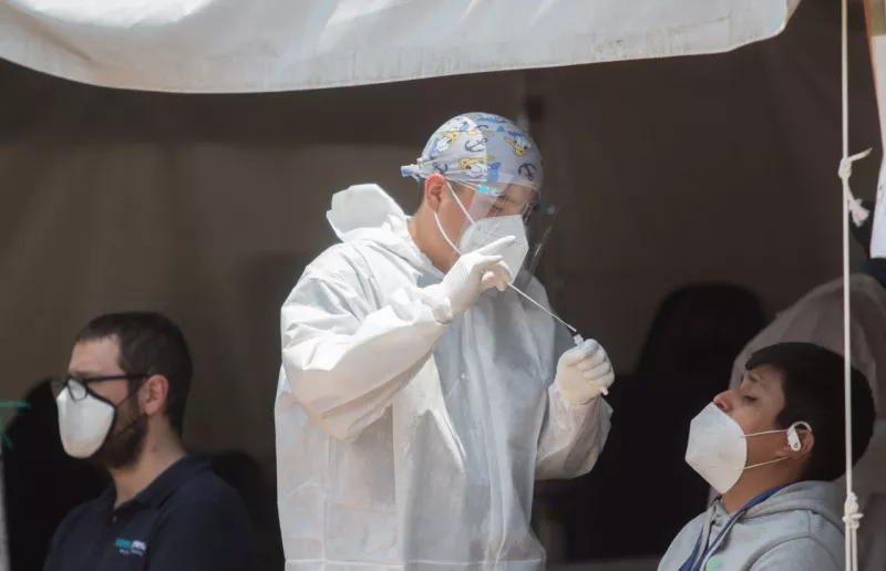 Mega Kiosko Covid 19, en la alcaldía de Cuauhtémoc