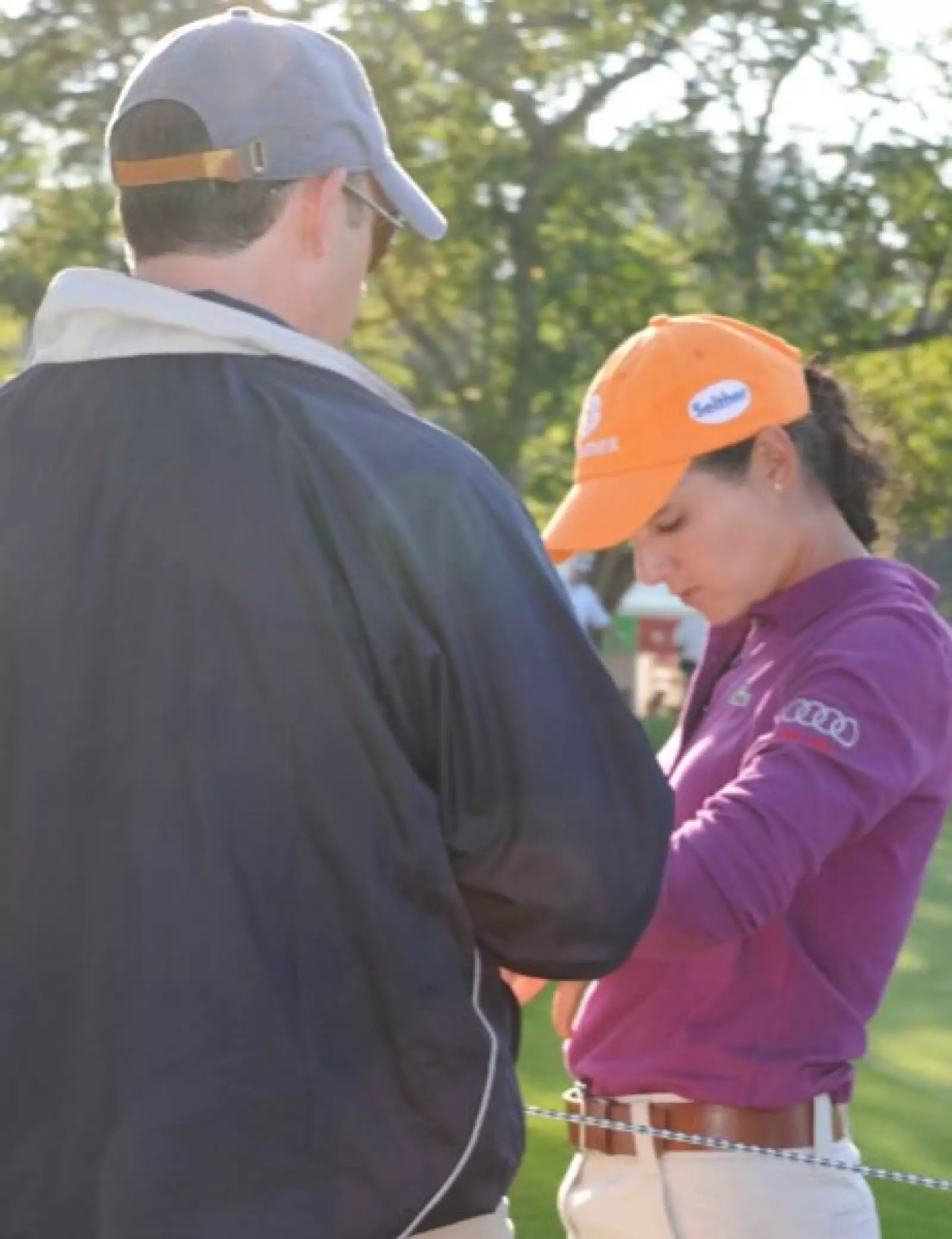 Andrés Conesa acompañó a Lorena esta tarde; la pareja está comprometida desde principios de diciembre de 2008.