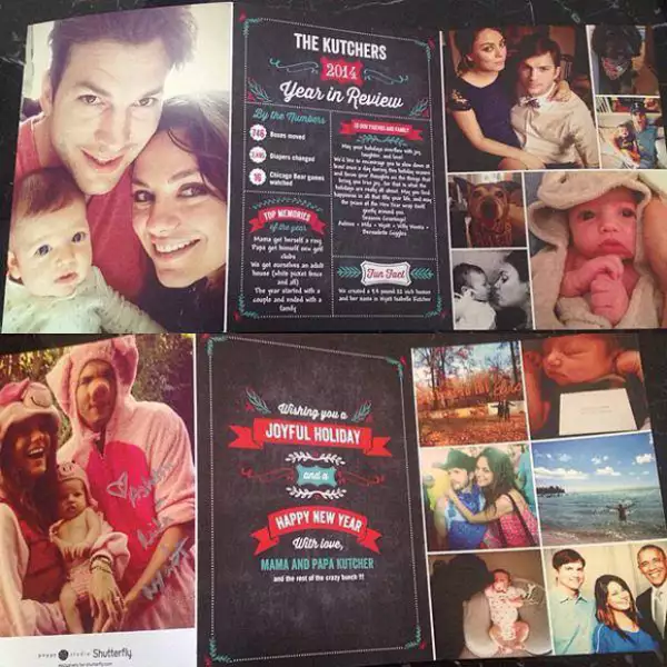 Ashton, Mila y la pequeña Wyatt se ven de lo más felices en estas fotos familiares que un usuario desconocido filtró en la red.