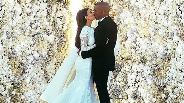 Kim Kardashian y Kanye West.