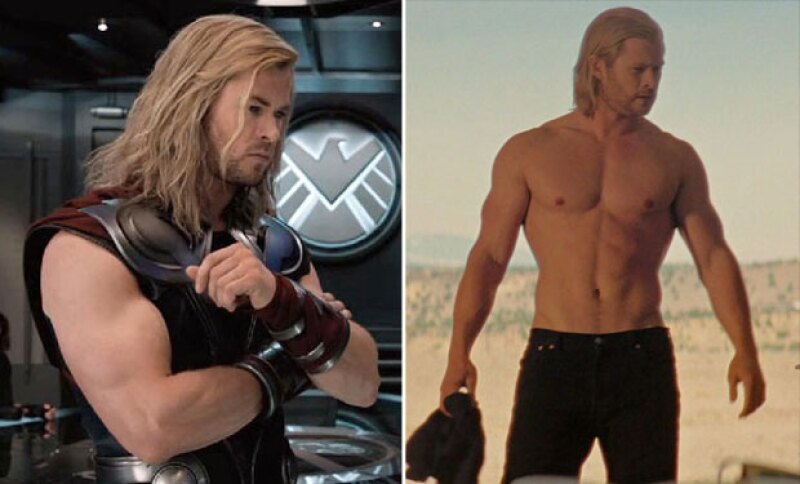 En su nueva película, el actor para nada luce como el legendario Thor.