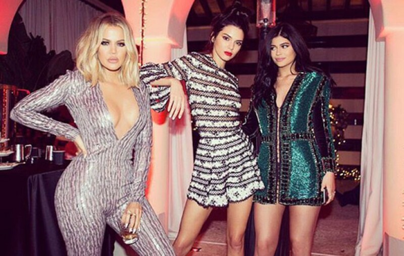 La celeb pasó Navidad en compañía de sus hermana Kylie y Kendall.