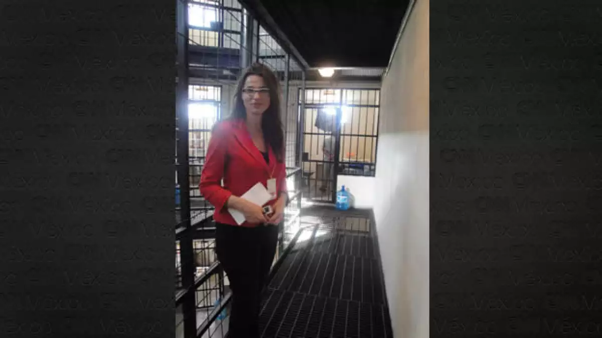 La periodista Judith Torrea, en un penal de máxima seguridad en Ciudad Juárez