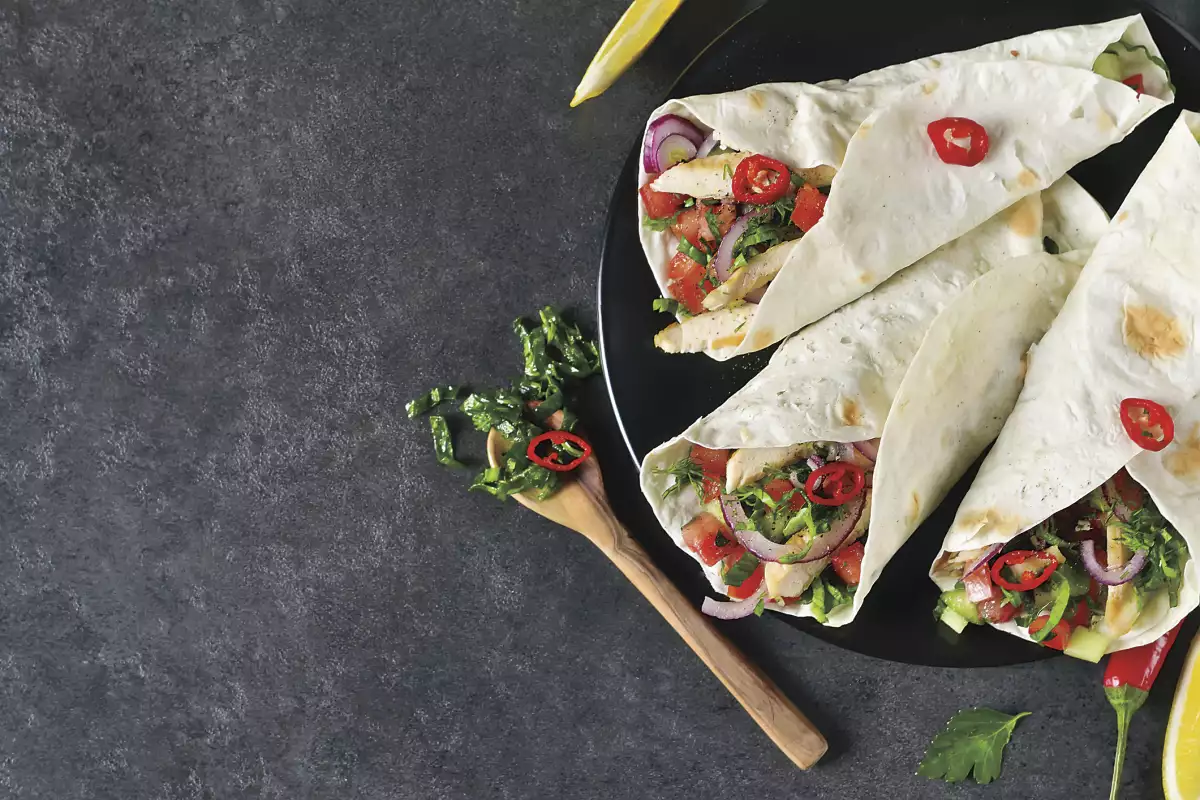 Wrap de vegetales