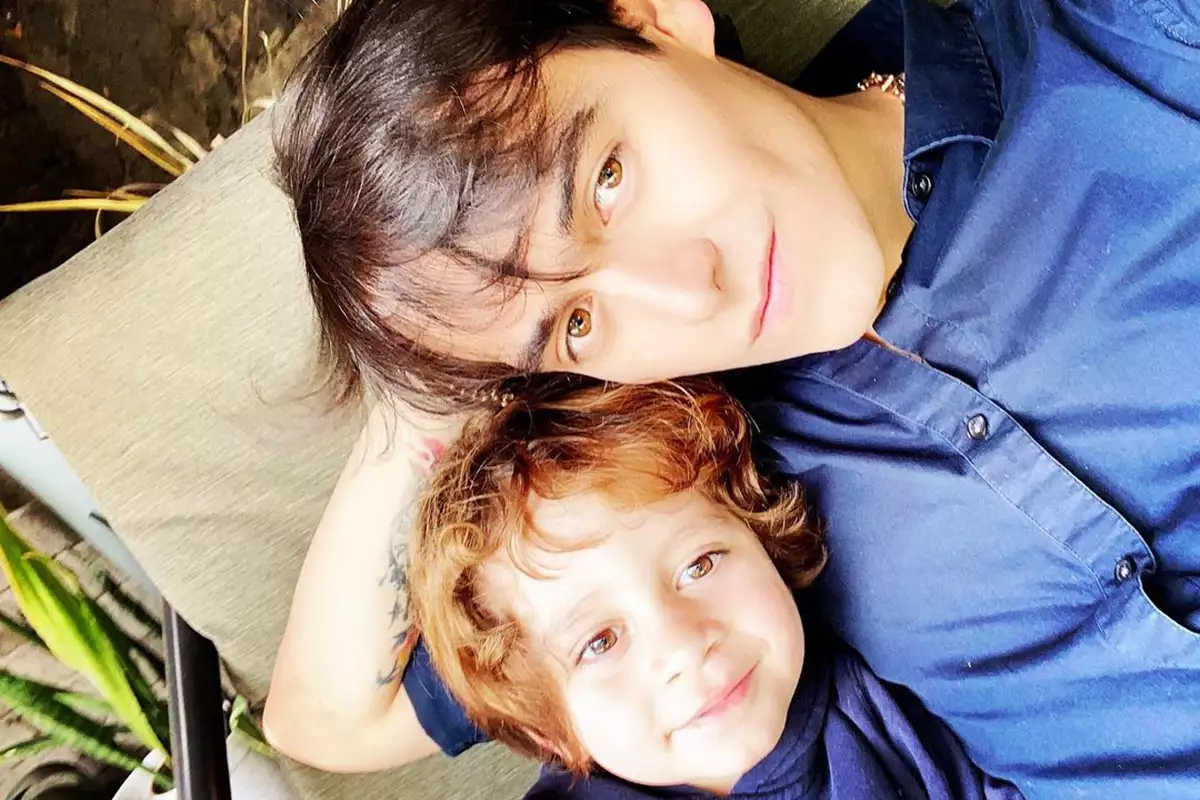 Juliancito, hijo de Julián Figueroa, cumplió seis años