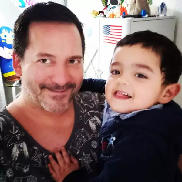 Luis Enrique Guzmán y su hijo Apolo Guzmán Laguna