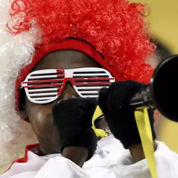 Aficionado ingles en Sudafrica