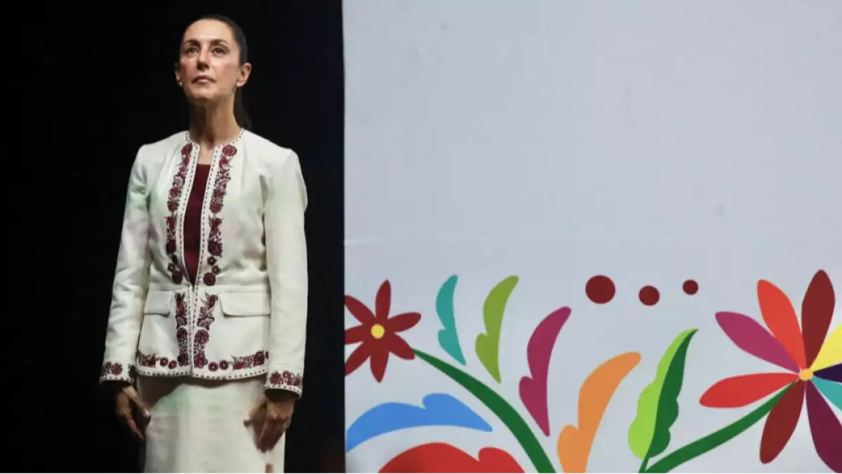 Mexico's President-elect Sheinbaum holds an event with her cabinet members and supporters, after receiving the certificate confirming her victory in the presidential election, in Mexico City
