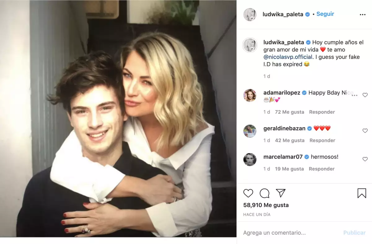 Ludwika Paleta y su hijo Nicolás