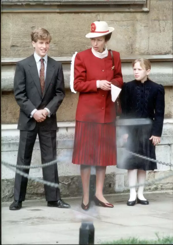 Peter Phillips, princesa Ana y Zara Tindall