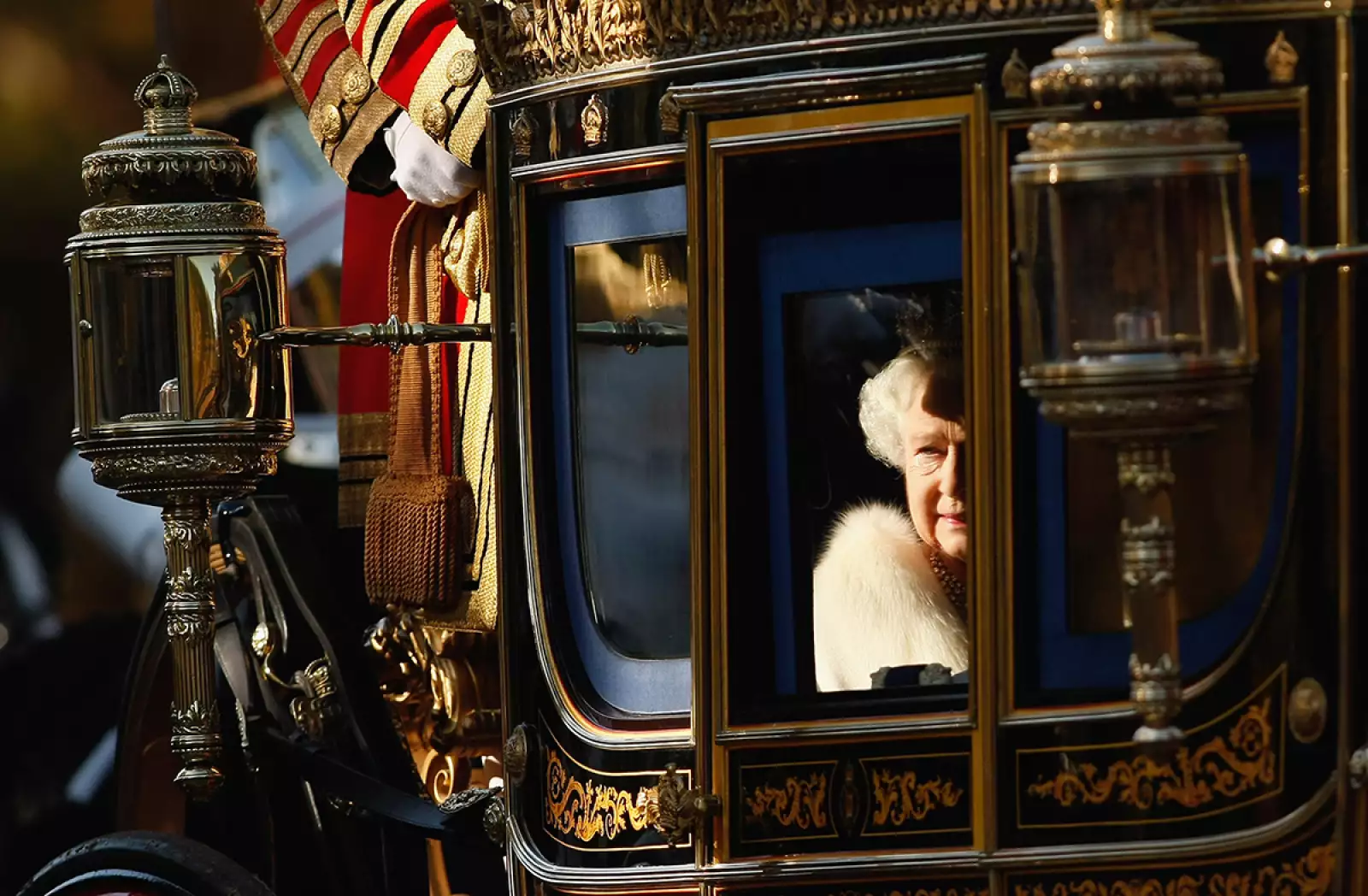 Queen Elizabeth II Officiates At State Opening Of Parliament
