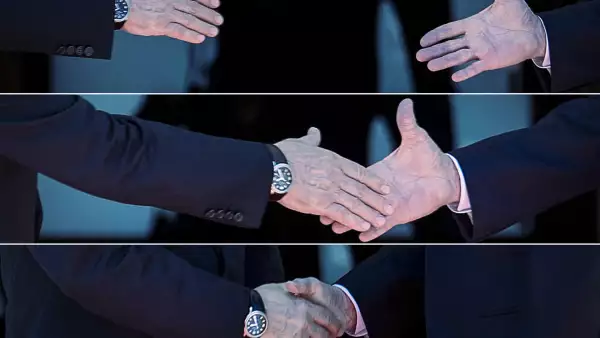 Joe Biden y Vladimir Putin iniciaron su cumbre en Ginebra con un apretón de manos.