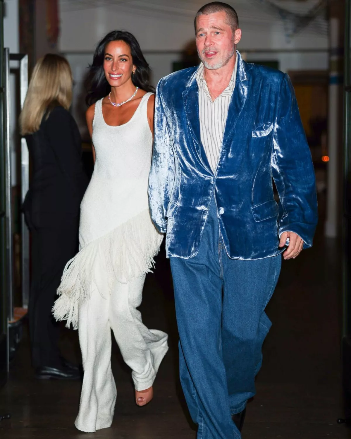 Inés y Brad Pitt