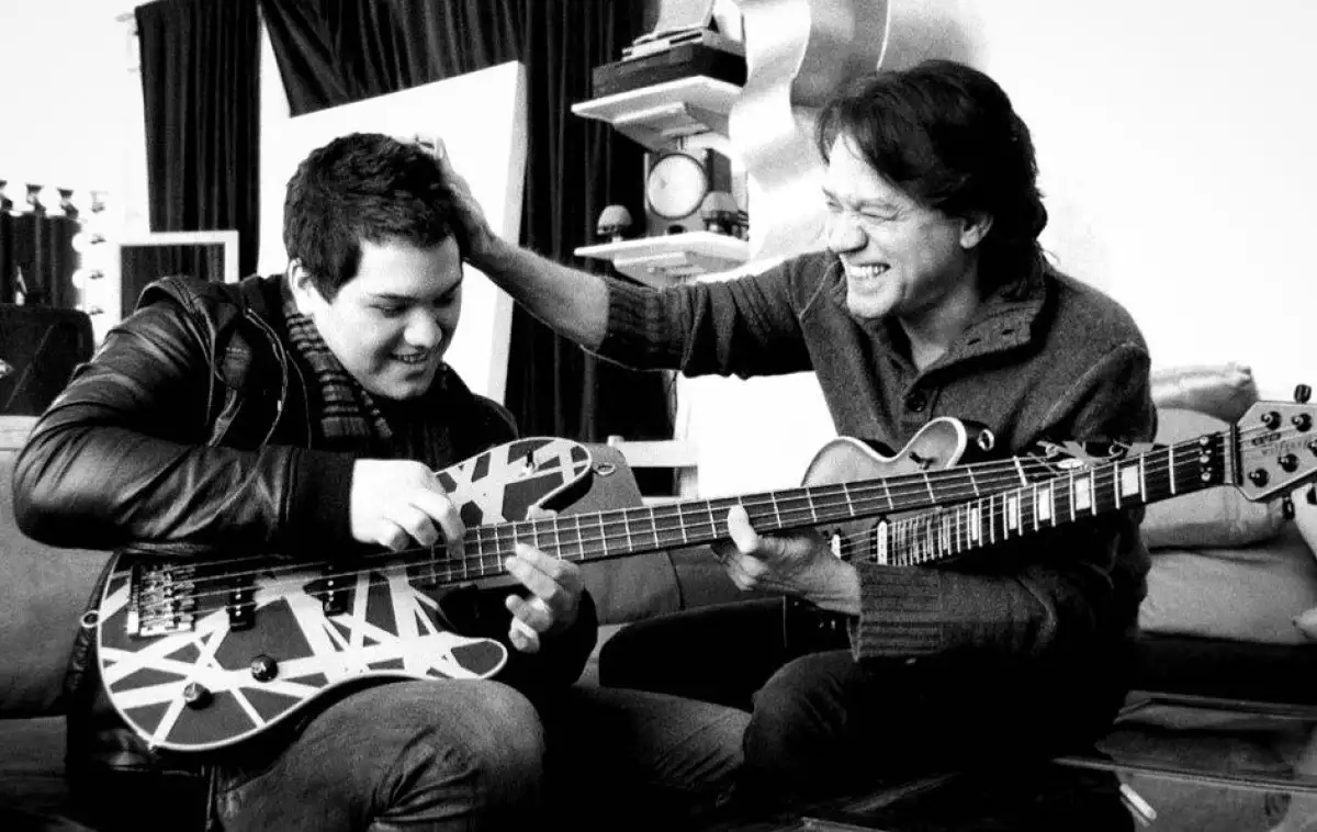 Wolfang y Eddie Van Halen