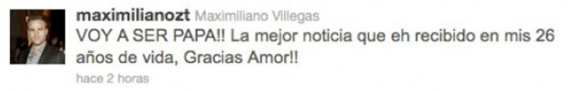 El conductor también compartió la feliz noticia de que sería papá.