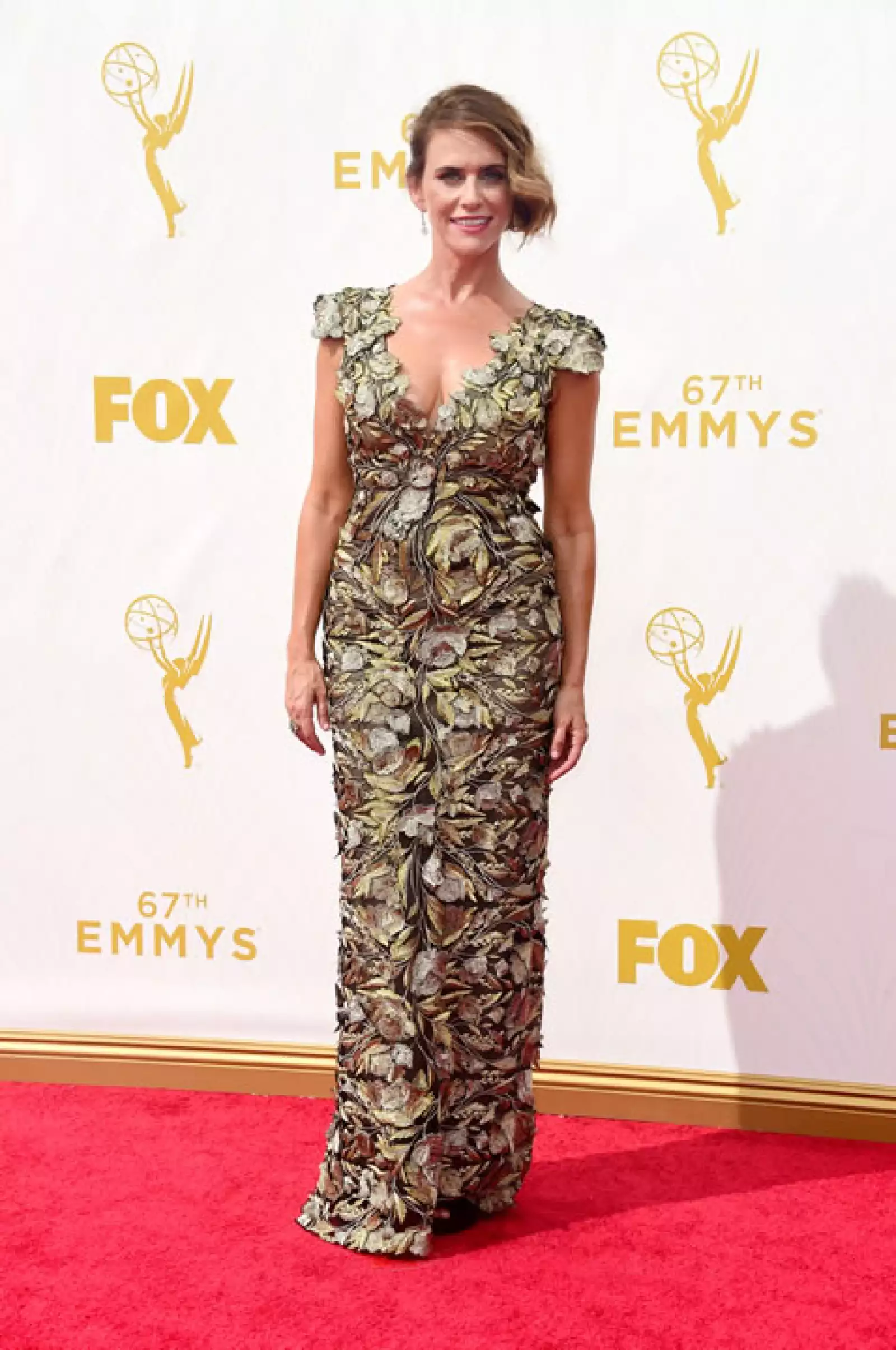 Amy Landecker en Marchesa.